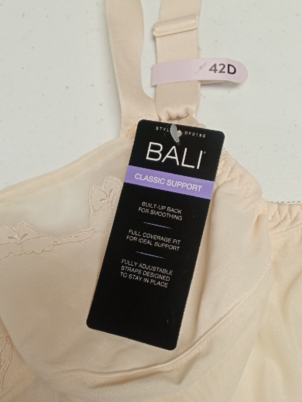 Bali Classic Support Full Coverage Bra - Beige